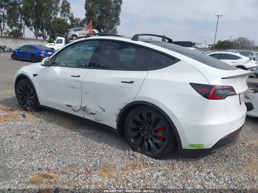 Vin: 7saygdef0nf555464, lot: 45738891, tesla model y performance dual motor all-wheel drive 20223
