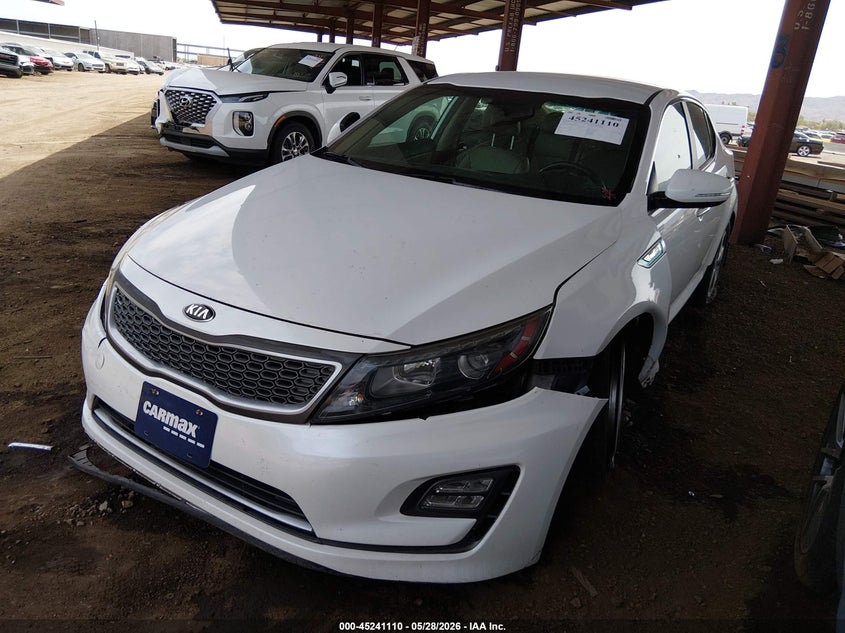 Vin: knagn4ad8f5080181, lot: 45738901, kia optima hybrid ex 20152