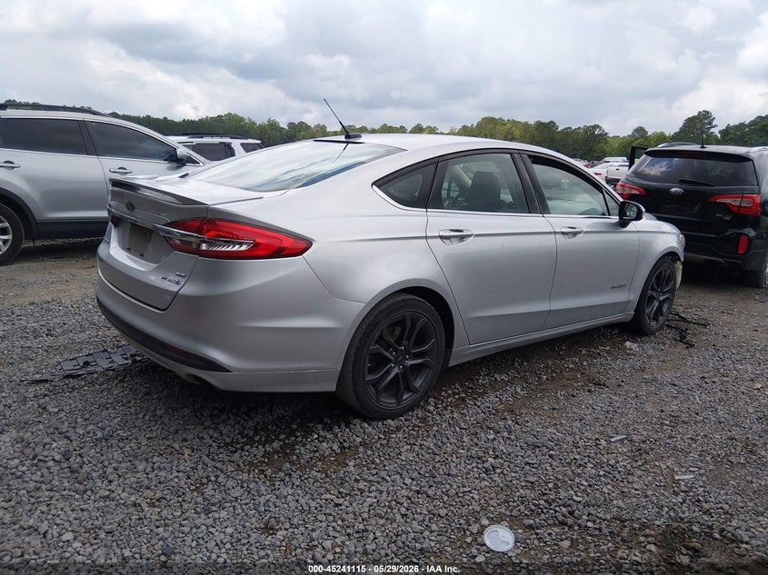Vin: 3fa6p0lu1jr242419, lot: 45738906, ford fusion hybrid se 20184
