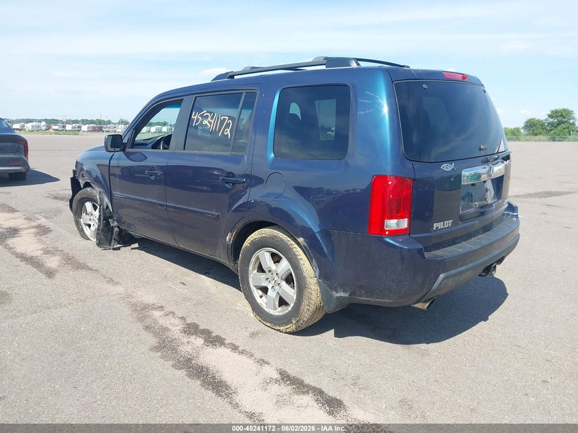 Vin: 5fnyf4h69bb089556, lot: 45738963, honda pilot ex-l 20113