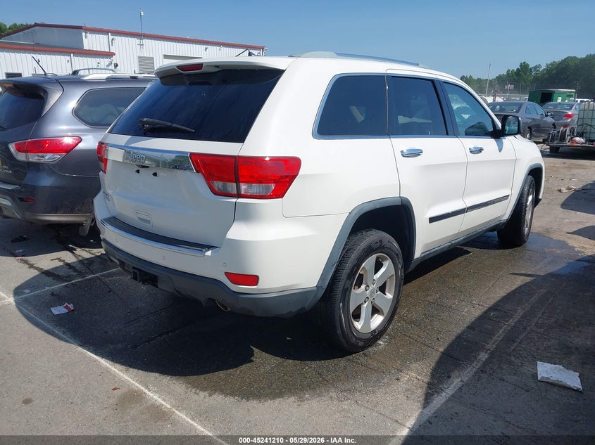 2012 Jeep Grand cherokee 3.6 Limited white Lot 111045241210 Vin 1C4RJFBG3CC217899
