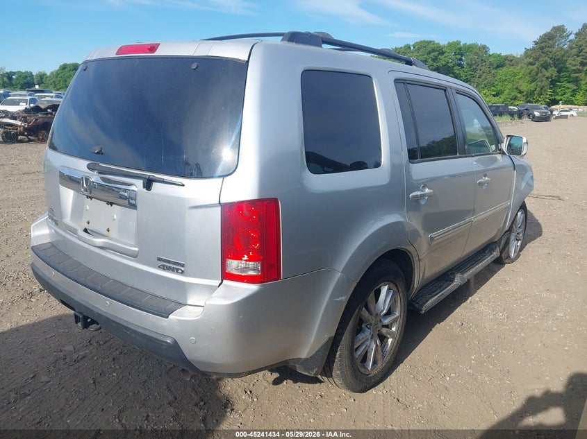 Vin: 5fnyf4h90bb027733, lot: 45739225, honda pilot touring 20114