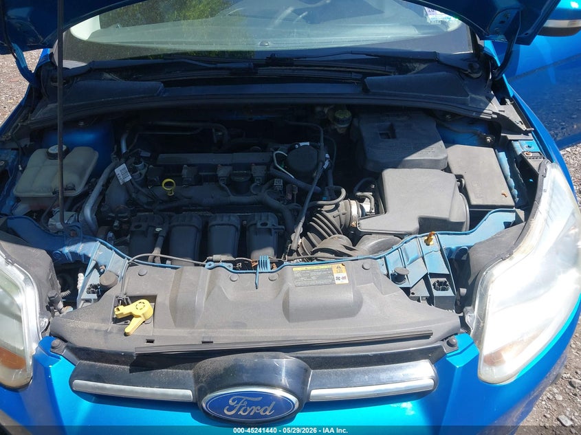 2012 Ford Focus 2.0 Se blue Lot 111045241440 Vin 1FAHP3F22CL117211