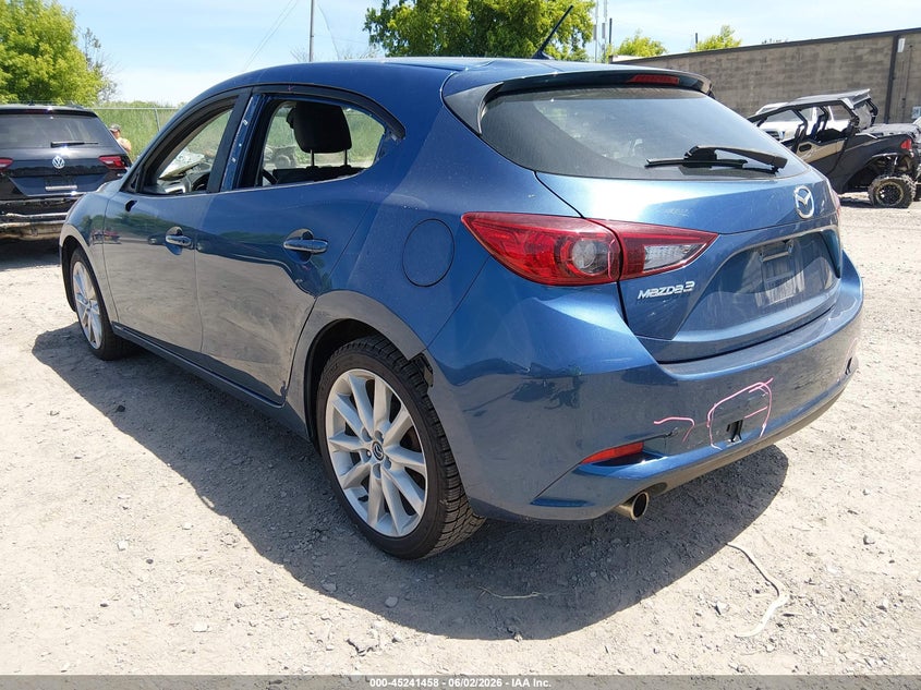 Vin: 3mzbn1l73hm108580, lot: 45739249, mazda mazda3 touring 20173