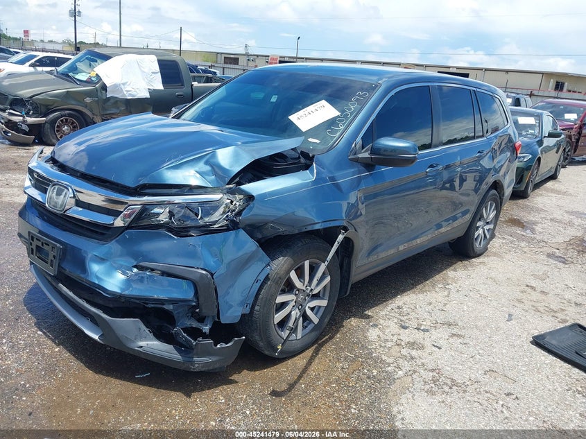 Vin: 5fnyf5h33kb046634, lot: 45739270, honda pilot ex 20192