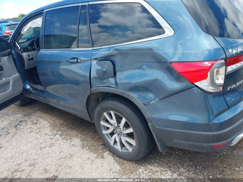 2019 Honda Pilot Ex VIN: 5FNYF5H33KB046634 Lot: 45241479