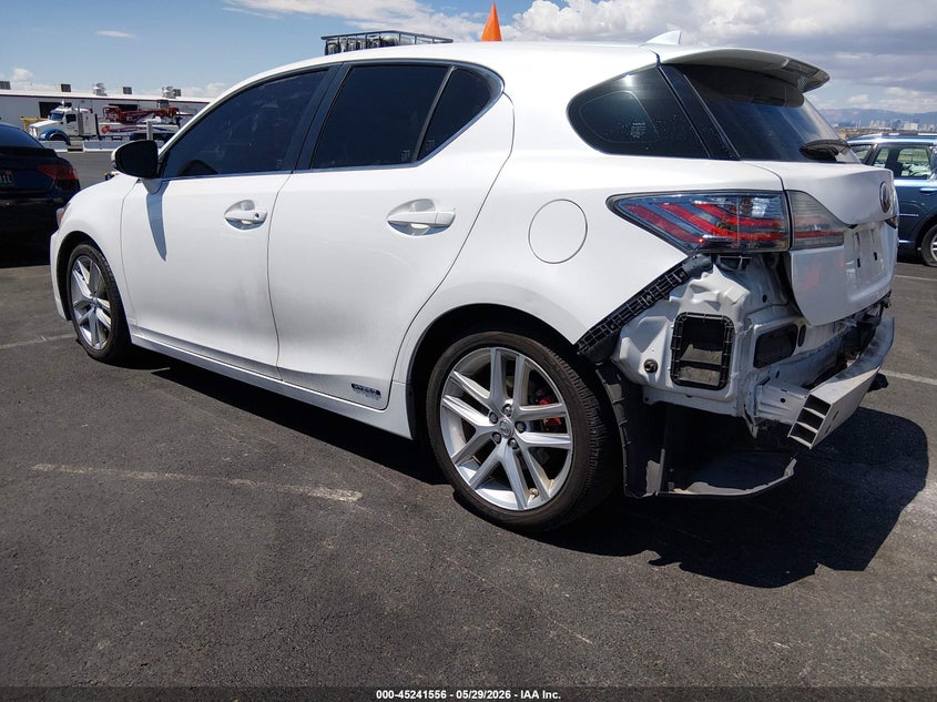 Vin: jthkd5bh4f2248521, lot: 45739347, lexus ct 200h 20153