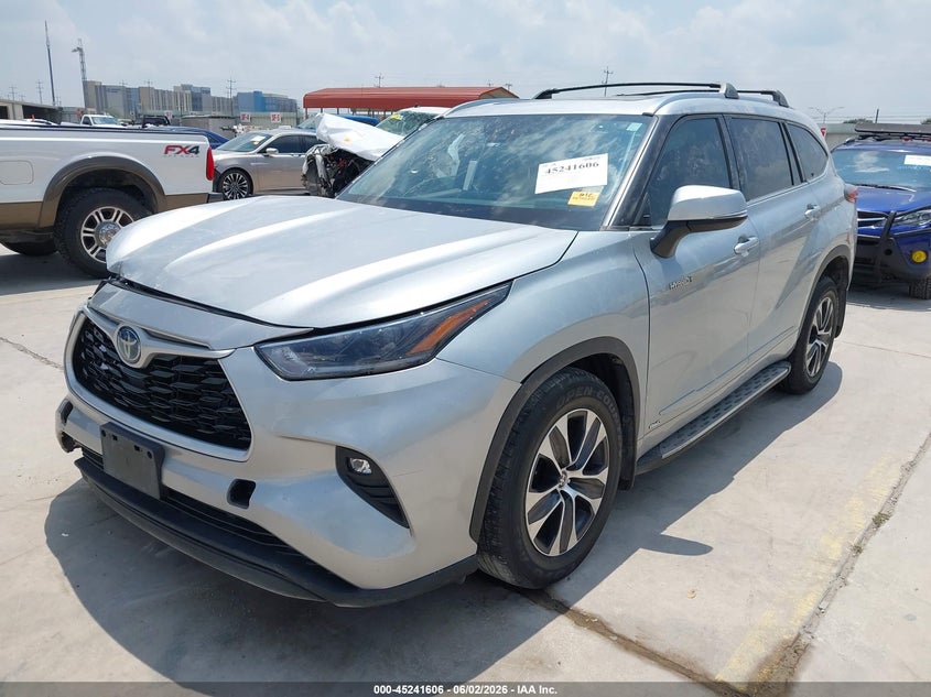 Vin: 5tdgbrch5ms534984, lot: 45739397, toyota highlander hybrid xle 20212
