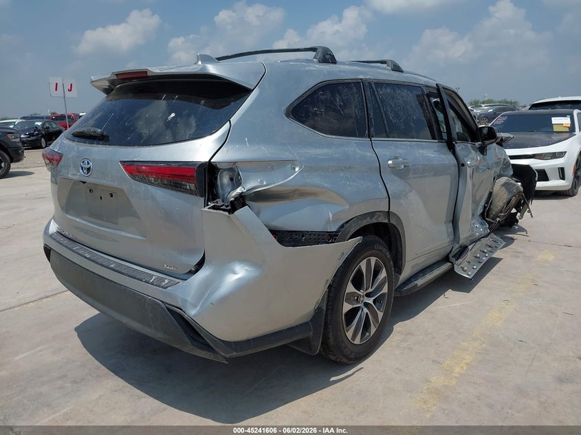 Vin: 5tdgbrch5ms534984, lot: 45739397, toyota highlander hybrid xle 20214