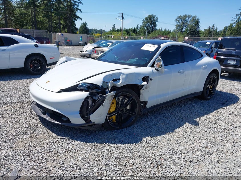 Vin: wp0ac2y18msa63798, lot: 45739559, porsche taycan turbo 20212