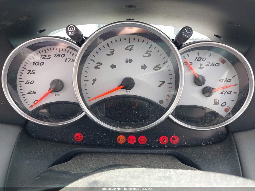PORSCHE BOXSTER 2000 VIN WP0CB2985YU663886