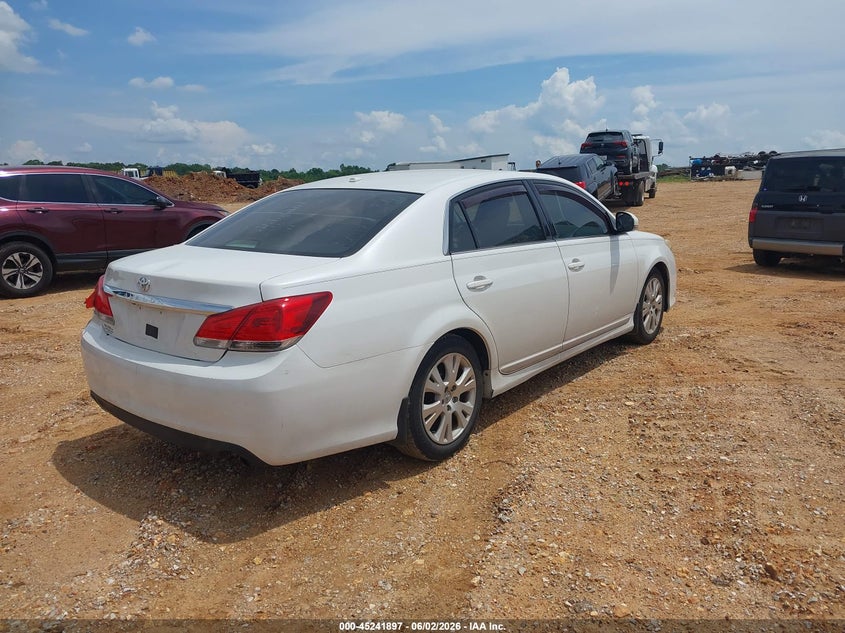 2012 Toyota Avalon 3.5 white Lot 111045241897 Vin 4T1BK3DB9CU470648
