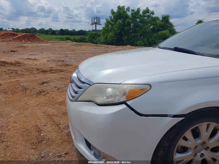 2012 Toyota Avalon 3.5 white Lot 111045241897 Vin 4T1BK3DB9CU470648