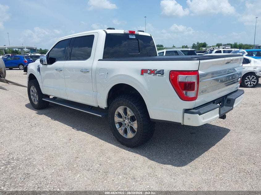 Vin: 1ftfw1e87nfa48211, lot: 45739713, ford f-150 platinum 20223