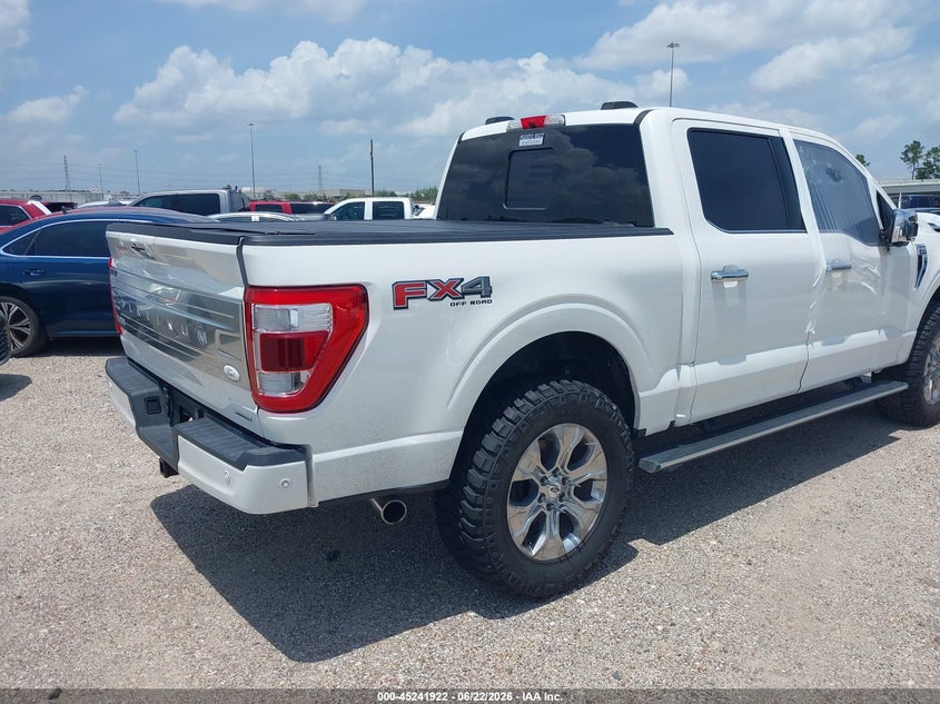 Vin: 1ftfw1e87nfa48211, lot: 45739713, ford f-150 platinum 20224
