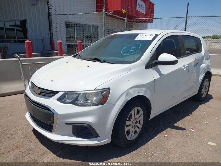 Vin: 1g1jg6shxj4110515, lot: 45739730, chevrolet sonic lt auto 20182