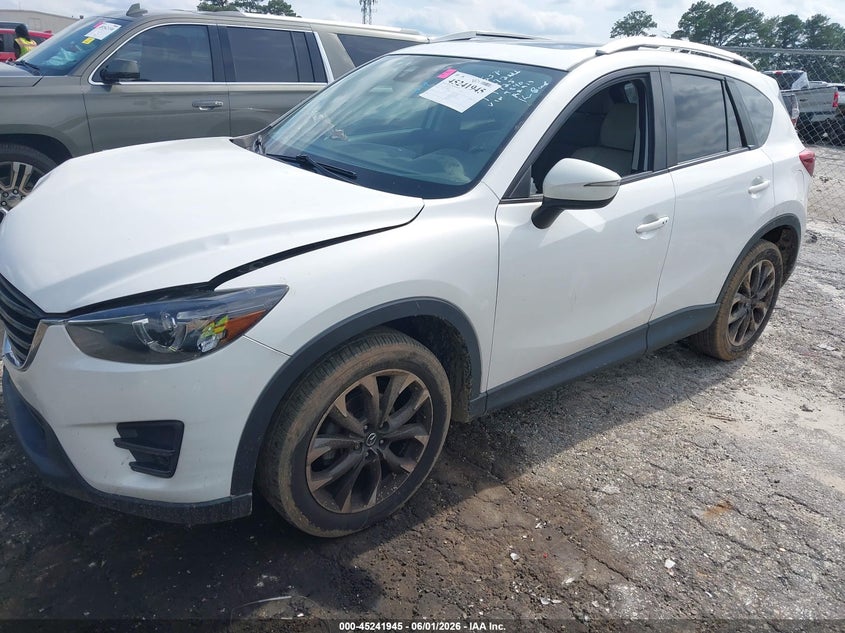 Vin: jm3ke4dy4g0609840, lot: 45739736, mazda cx-5 grand touring 20162