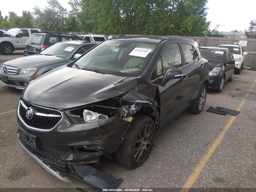 Vin: kl4cj1sb0hb167550, lot: 45739752, buick encore sport touring 20172