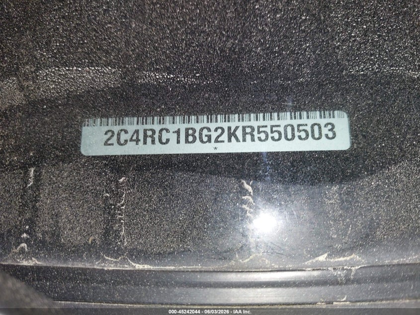 2019 Chrysler Pacifica Touring L VIN: 2C4RC1BG2KR550503 Lot: 45242044