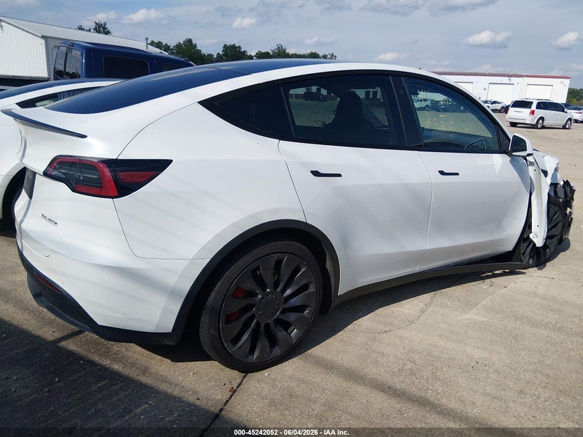 Vin: 7saygdef0nf308168, lot: 45739843, tesla model y performance dual motor all-wheel drive 20224