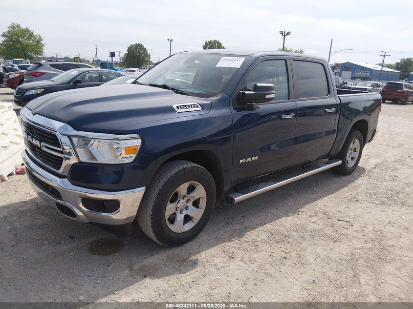Vin: 1c6rrffg0ln334015, lot: 45739902, ram 1500 big horn  4x4 5'7 box 20202