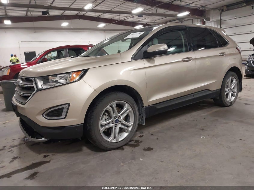 Vin: 2fmpk4k92jbb85286, lot: 45739976, ford edge titanium 20182