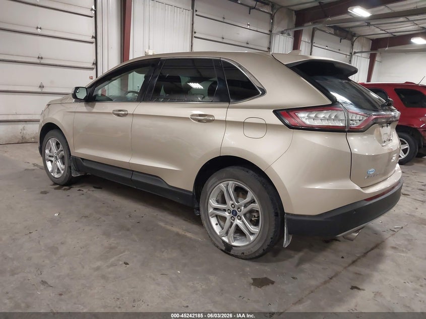 Vin: 2fmpk4k92jbb85286, lot: 45739976, ford edge titanium 20183