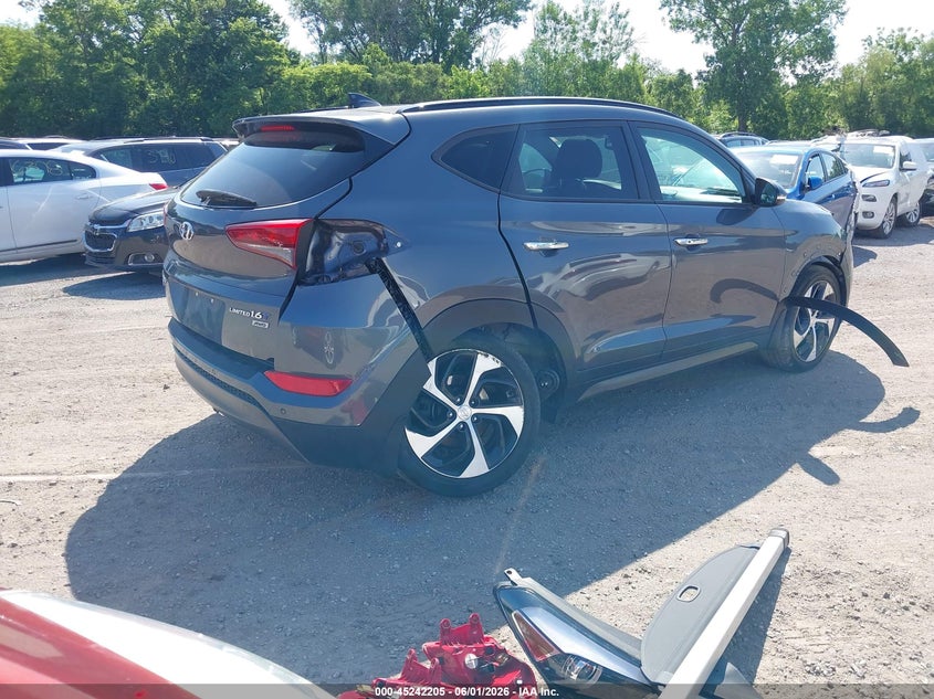 Vin: km8j3ca25gu193080, lot: 45739996, hyundai tucson limited 20164