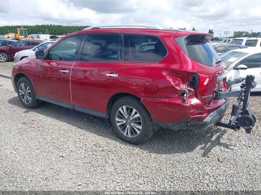 Vin: 5n1dr2mm7jc667076, lot: 45740033, nissan pathfinder sl 20183