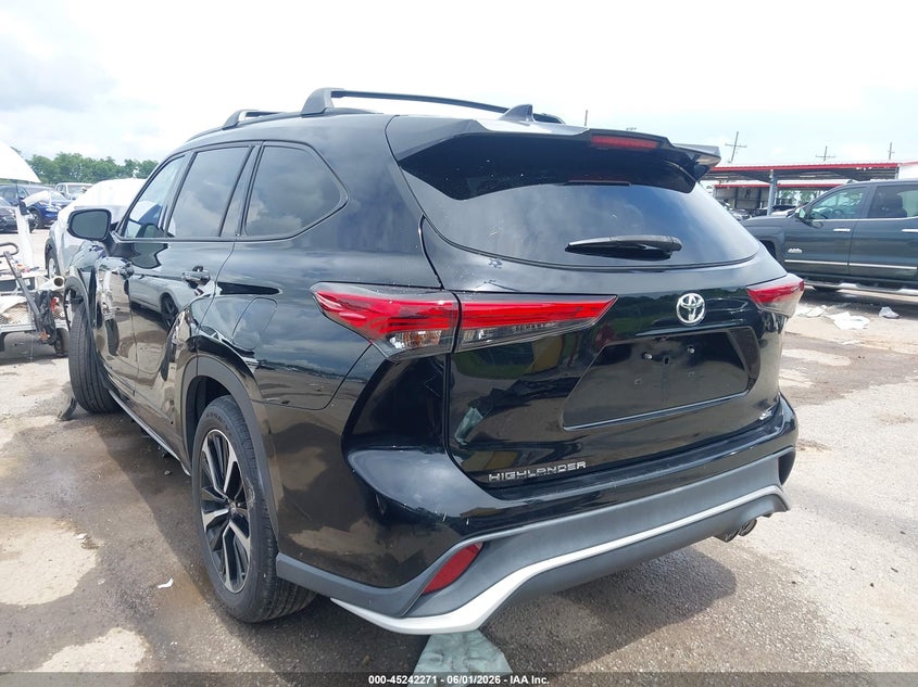 Vin: 5tdlzrah6ms065062, lot: 45740062, toyota highlander xse 20213
