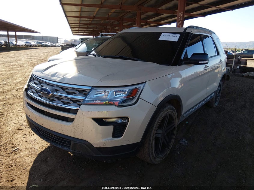Vin: 1fm5k7d82jga25950, lot: 45740074, ford explorer xlt 20182