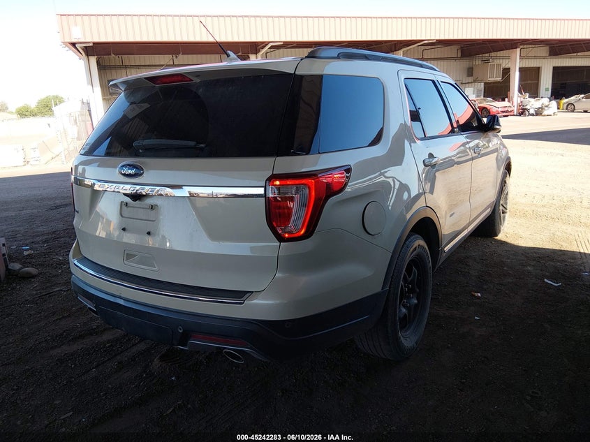 Vin: 1fm5k7d82jga25950, lot: 45740074, ford explorer xlt 20184