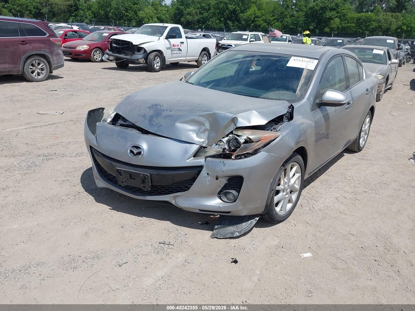 2012 Mazda 3 2.5 S Touring silver Lot 111045242355 Vin JM1BL1V51C1577502