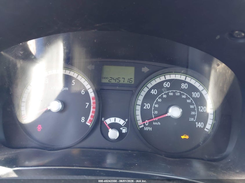 2009 Kia Rio Lx VIN: KNADE223796486366 Lot: 45242358