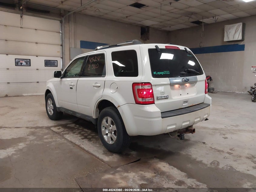 Vin: 1fmcu9eg7bkb41162, lot: 45740151, ford escape limited 20113