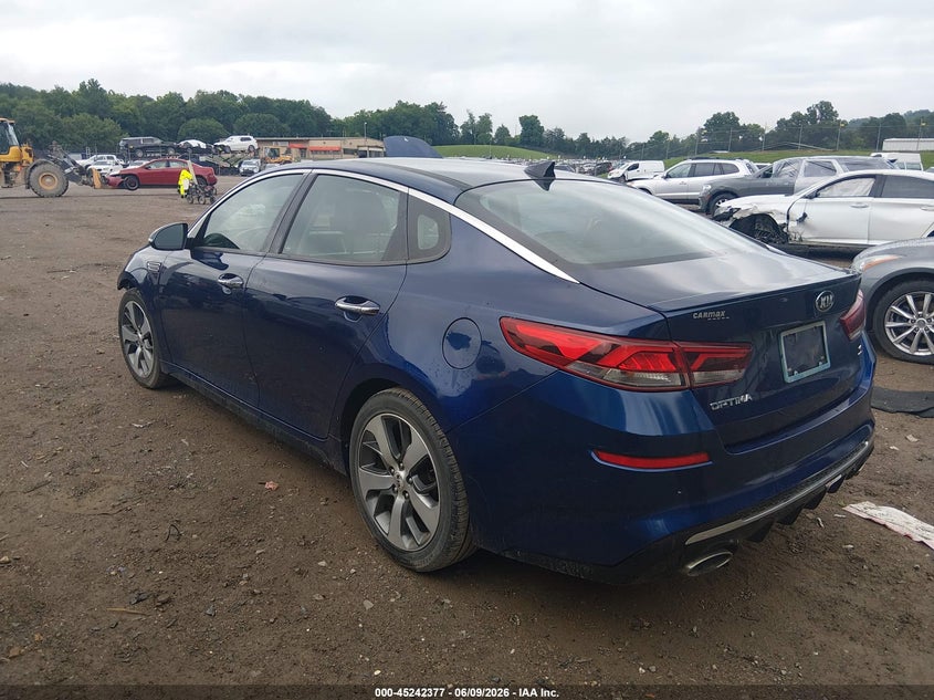 Vin: 5xxgt4l37kg369975, lot: 45740168, kia optima s 20193