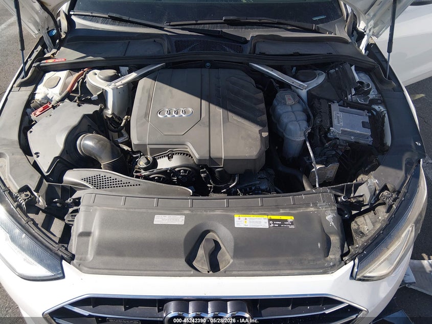 2022 AUDI A4 SEDAN 2.0L I-4 DI, DOHC, VVT, TURBO, 201HP
