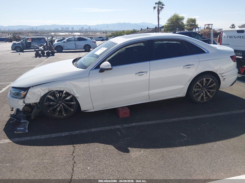 2022 AUDI A4 SEDAN 2.0L I-4 DI, DOHC, VVT, TURBO, 201HP