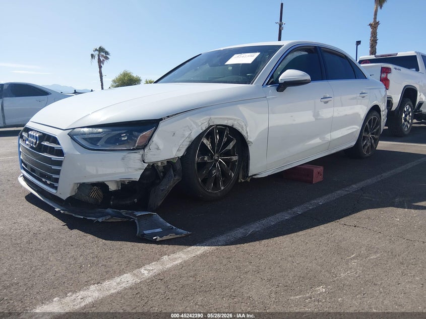 Vin: wauabaf44na015338, lot: 45740181, audi a4 premium 40 tfsi quattro s tronic 20222
