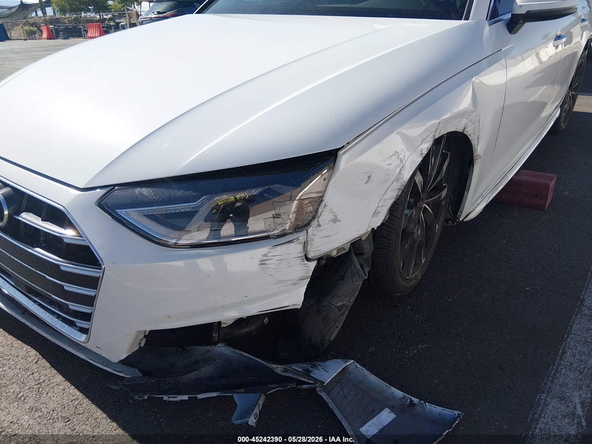 2022 AUDI A4 SEDAN 2.0L I-4 DI, DOHC, VVT, TURBO, 201HP