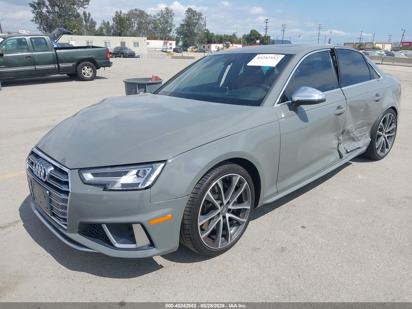 Vin: wauc4af49ka079504, lot: 45740343, audi s4 3.0t premium 20192