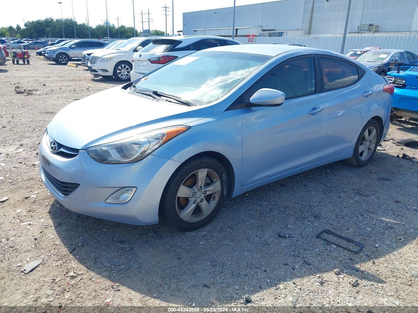 2012 Hyundai Elantra 1.8 Gls (Ulsan Plant) blue Lot 111045242559 Vin KMHDH4AE6CU376772
