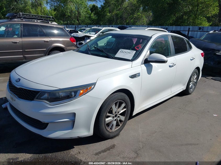 Vin: 5xxgt4l38gg063780, lot: 45740358, kia optima lx 20162