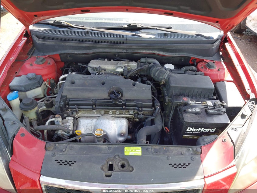 KNADH4A30B6955873 2011 Kia Rio 1.6 Lx red