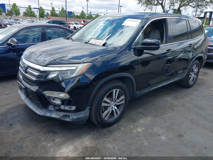 Vin: 5fnyf5h39gb036620, lot: 45740612, honda pilot ex 20162