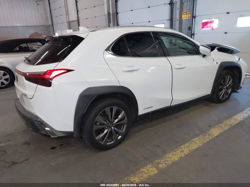 Vin: jthu9jbh9k2009706, lot: 45740692, lexus ux 250h f sport 20194