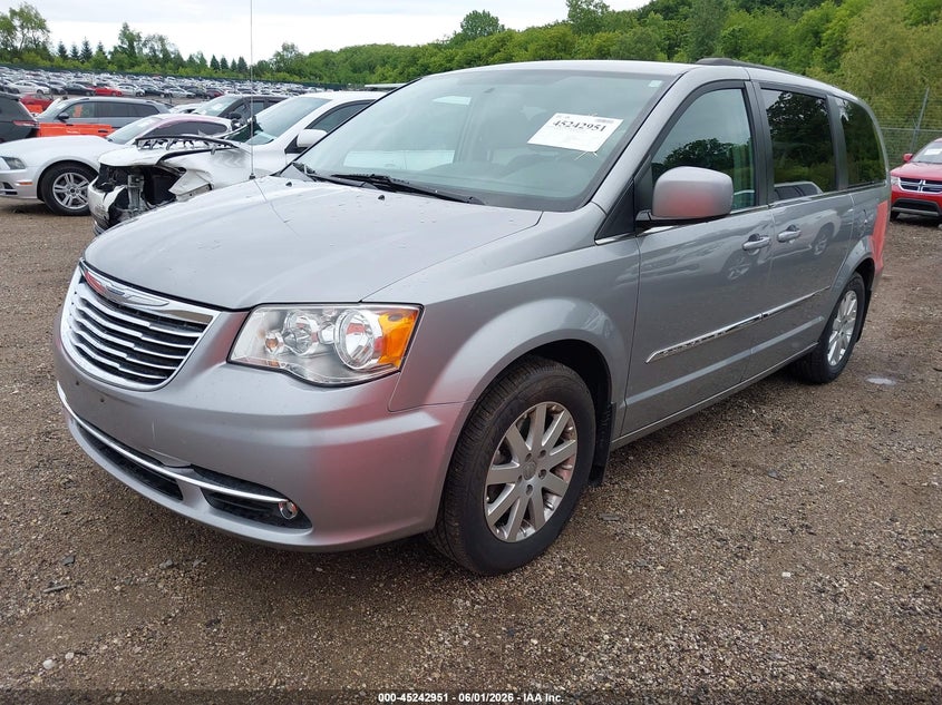 Vin: 2c4rc1bg7gr245201, lot: 45740742, chrysler town & country touring 20162