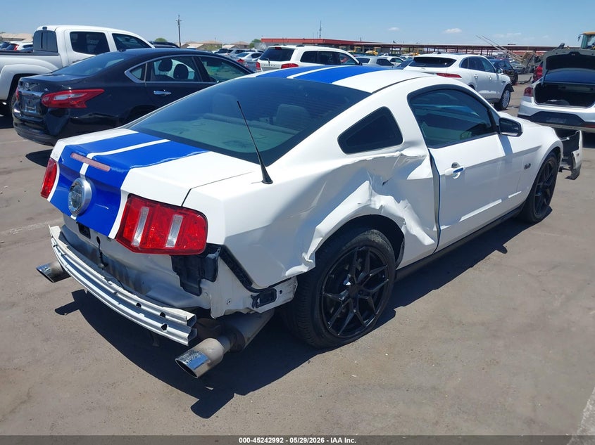 Vin: 1zvbp8cf6b5138129, lot: 45740783, ford mustang gt 20114