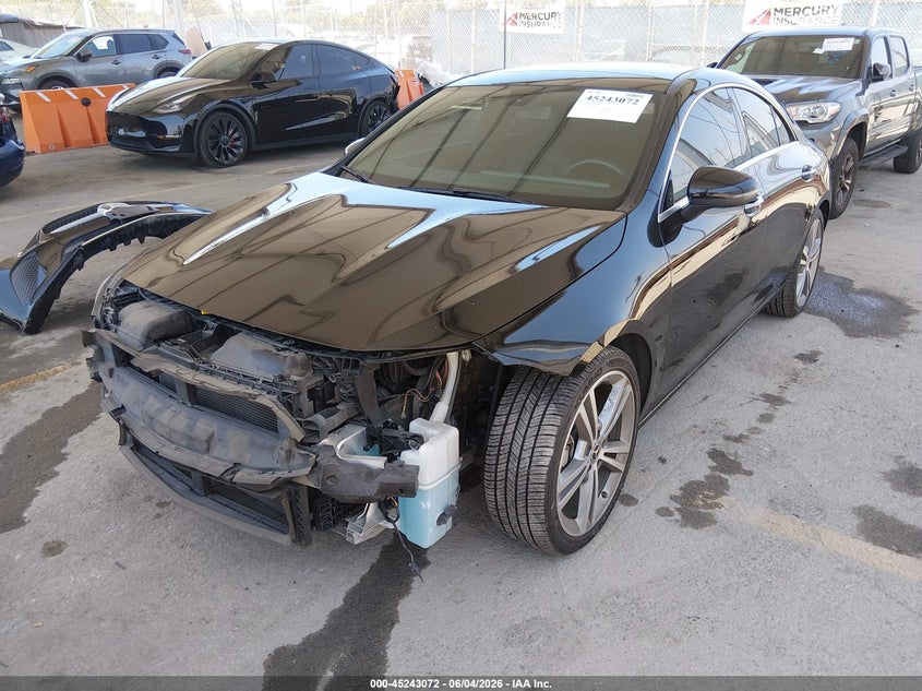Vin: w1k5j4gb3mn241034, lot: 45740863, mercedes-benz cla 250 20212