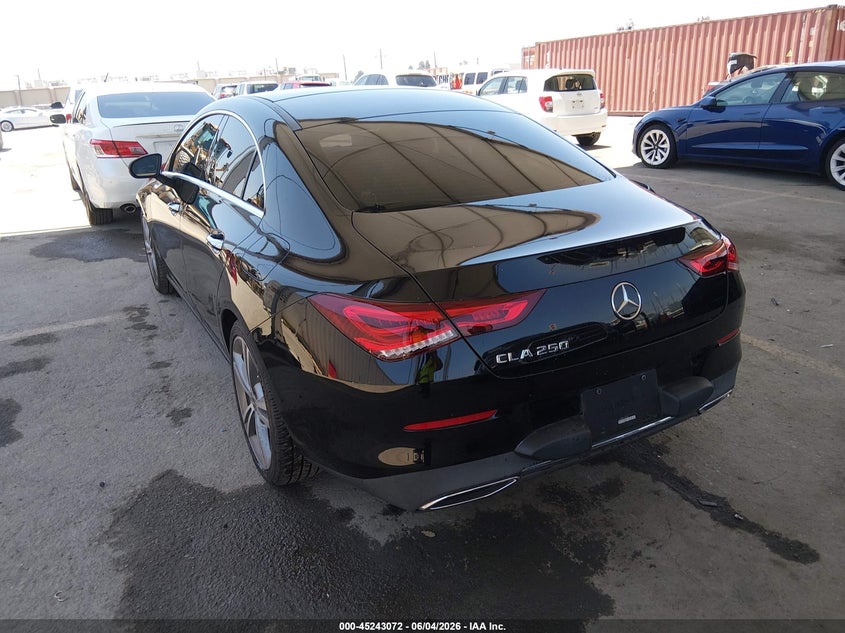 Vin: w1k5j4gb3mn241034, lot: 45740863, mercedes-benz cla 250 20213